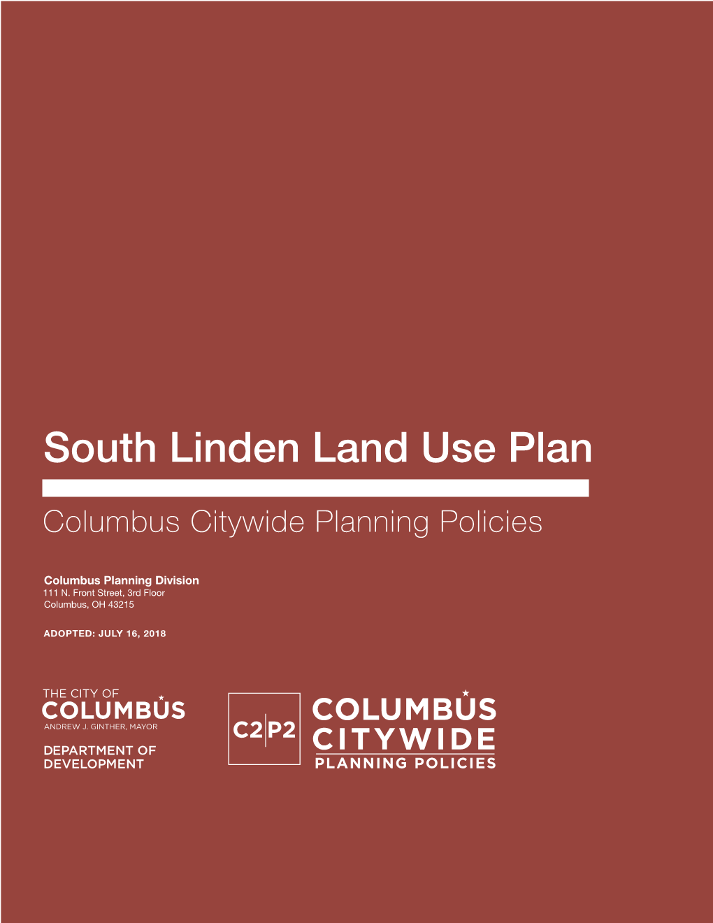 South Linden Land Use Plan (C2P2)