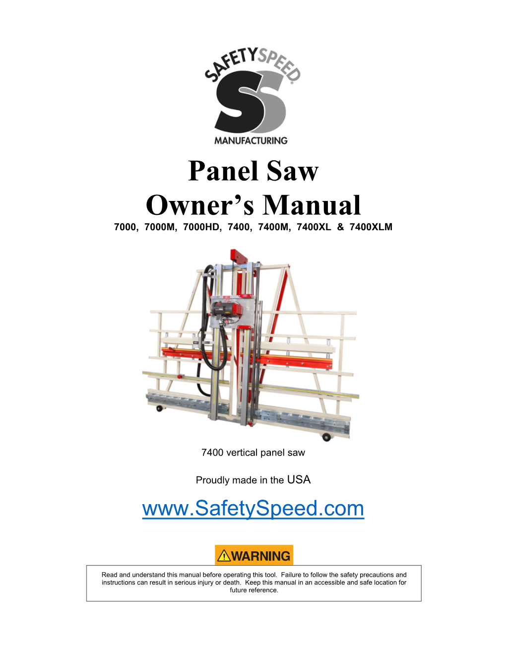 Download the 7000-7400 Owner's Manual