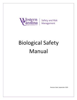 Biological Safety Manual
