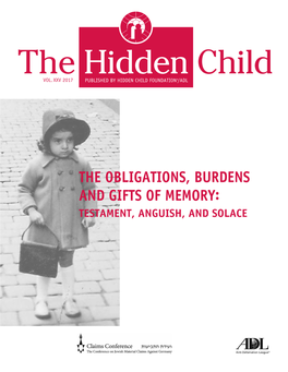 The Hidden Child, the Foundation's Publication, Vol. XXV 2017