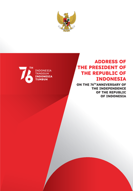 State of the Nation Address of the President of the Republic of Indonesia