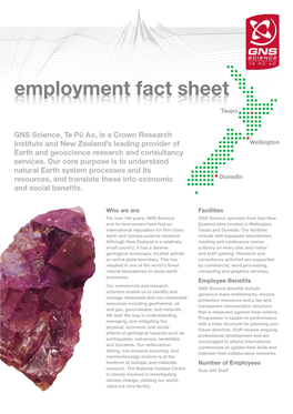Employment Fact Sheet