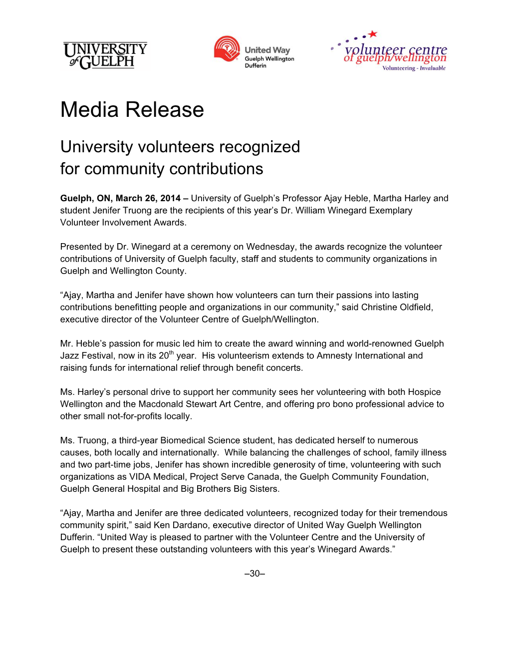 Media Release