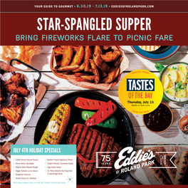 Star-Spangled Supper Bring Fireworks Flare to Picnic Fare