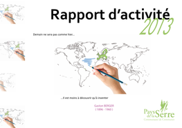 Rapport D'activités 2013