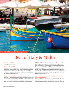 Best of Italy & Malta
