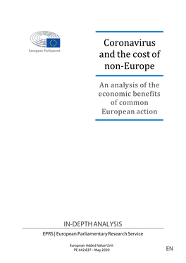 Coronavirus and the Cost of Non-Europe