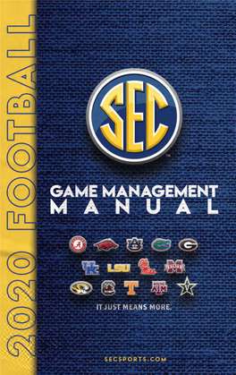 Sec Staff Directory Game Management Contacts