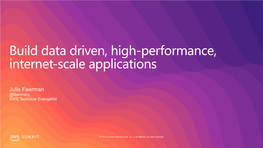 Build Data Driven, High-Performance, Internet-Scale Applications