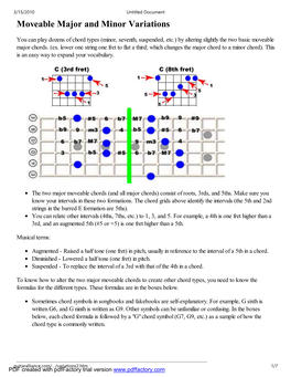 Barre Chord Variations" on the DVD for Additional Information