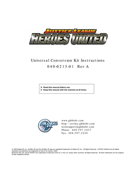 Justice League™: Heroes United Conversion Kit Instructions