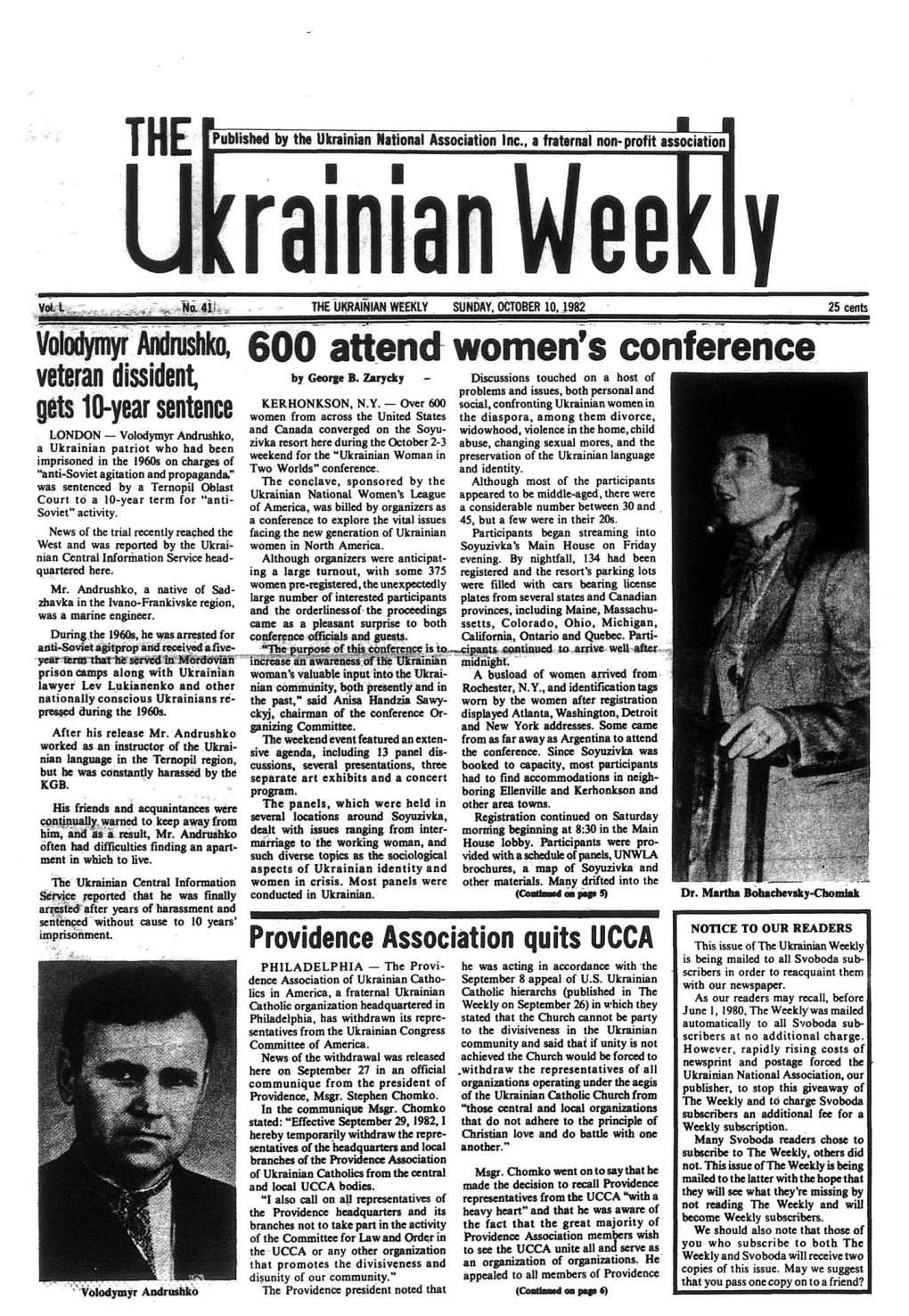 The Ukrainian Weekly 1982, No.41