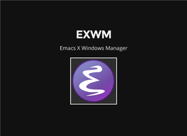 Emacs X Windows Manager