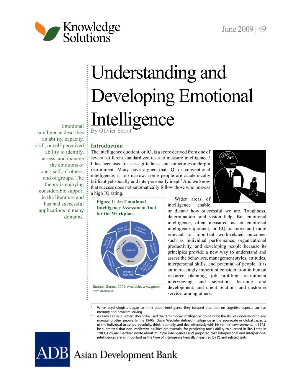 Understanding and Developing Emotional Intelligence