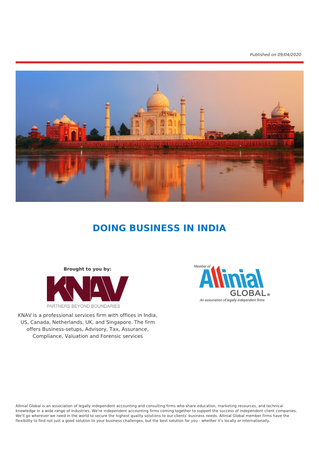 Doing Business in India