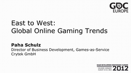 Global Online Gaming Trends