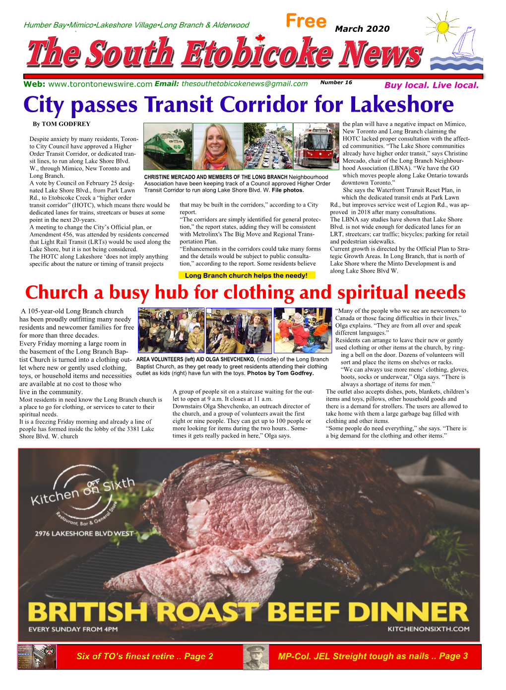 City Passes Transit Corridor for Lakeshore