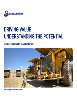 Driving Value Understanding the Potential