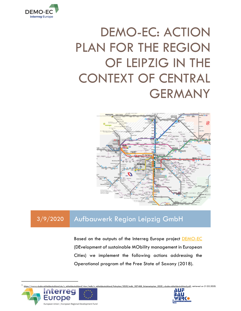 Action Plan for the Region of Leipzig in the Context of Central Germany