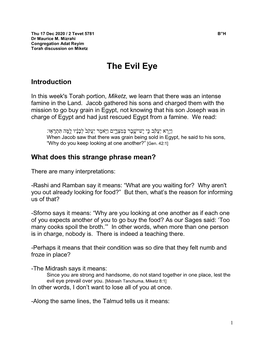 The Evil Eye