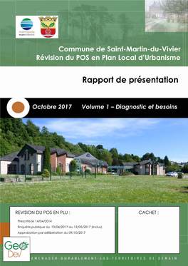 Commune De Saint-Martin-Du-Vivier Révision Du POS En Plan Local D’Urbanisme