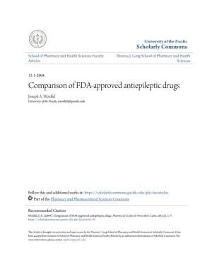 Comparison of FDA-Approved Antiepileptic Drugs Joseph A