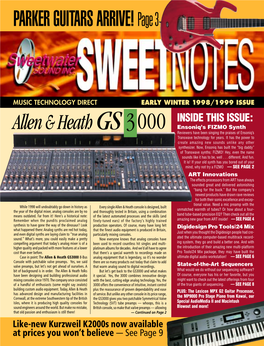 Sweetwater Sound Sweet Notes