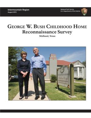 George W Bush Childhood Home Reconnaissance Survey.Pdf