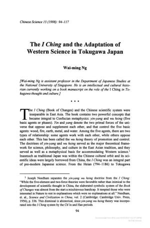 The I Ching and the Adaptation of Western Science in Tokugawa Japan