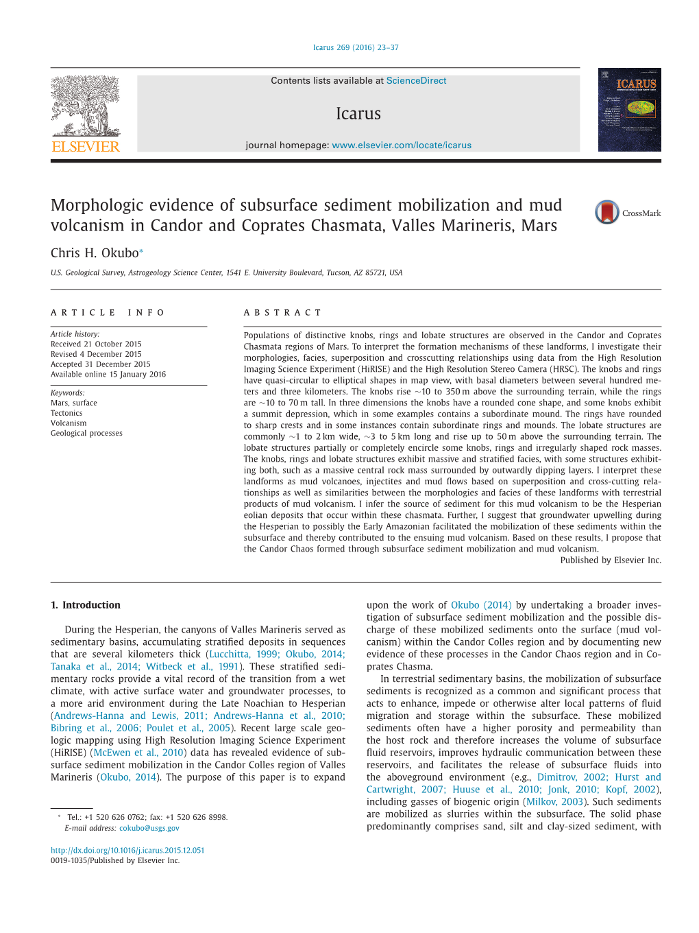 Morphologic Evidence of Subsurface Sediment Mobilization and Mud Volcanism in Candor and Coprates Chasmata, Valles Marineris, Mars