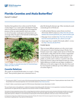 Florida Coonties and Atala Butterflies1 Daniel F