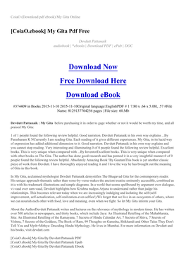 Coiao (Download Pdf Ebook) My Gita Online