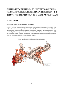 Institutional Trans- Plant and Cultural Proximity: Evidence from Nine- Teenth - Century Prussia” by G
