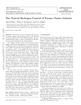 The Neutral Hydrogen Content of Fornax Cluster Galaxies