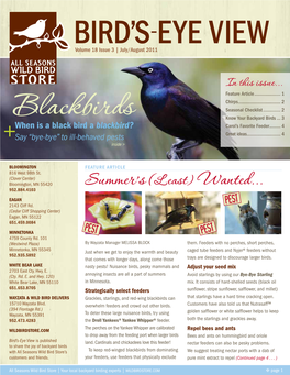 Open a Pdf of the Jul/Aug 2011 Newsletter