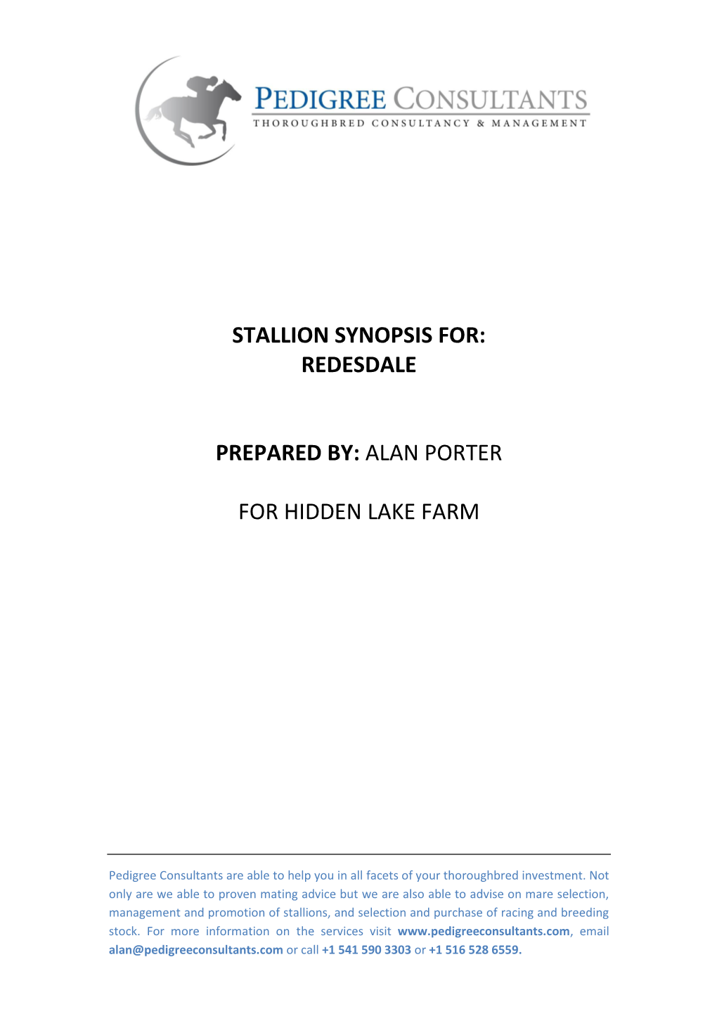 Stallion Synopsis For: Redesdale