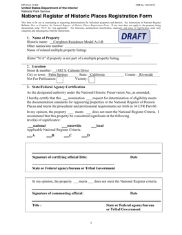 National Register of Historic Places Registration Form