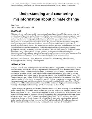 Understanding and Countering Misinformation About Climate Change