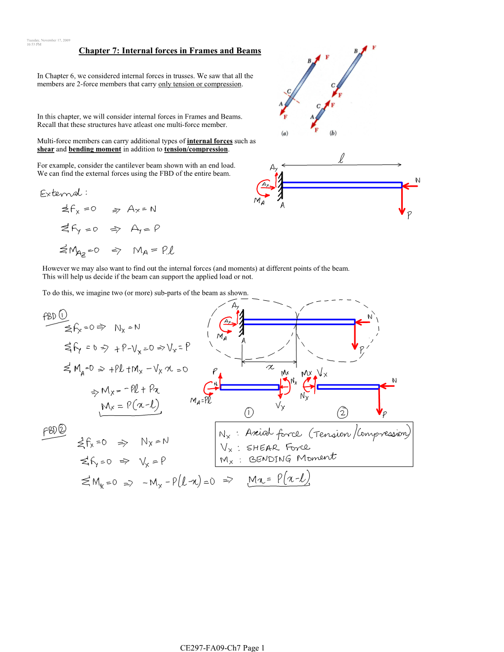 Internal Forces In Frames And Beams - DocsLib