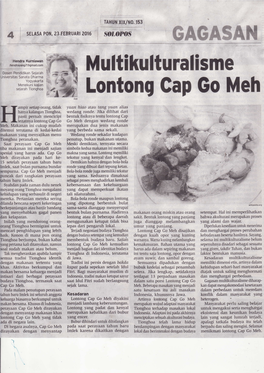 Multikulturalisme Lontong Cap Go