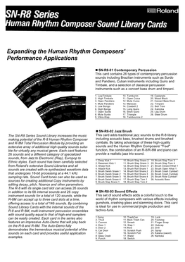 Expanding the Human Rhythm Composers' Performance Applications