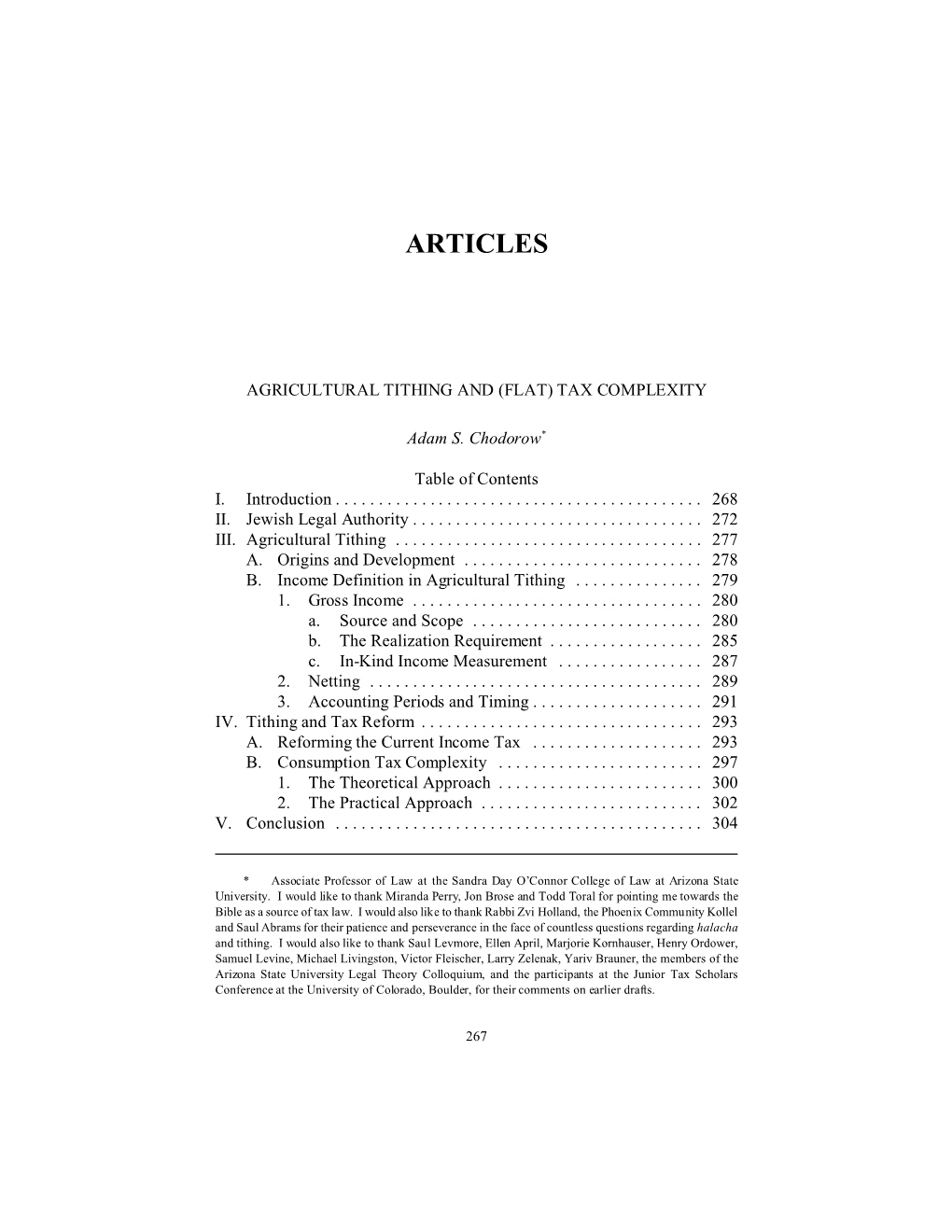 Agricultural Tithing and (Flat) Tax Complexity