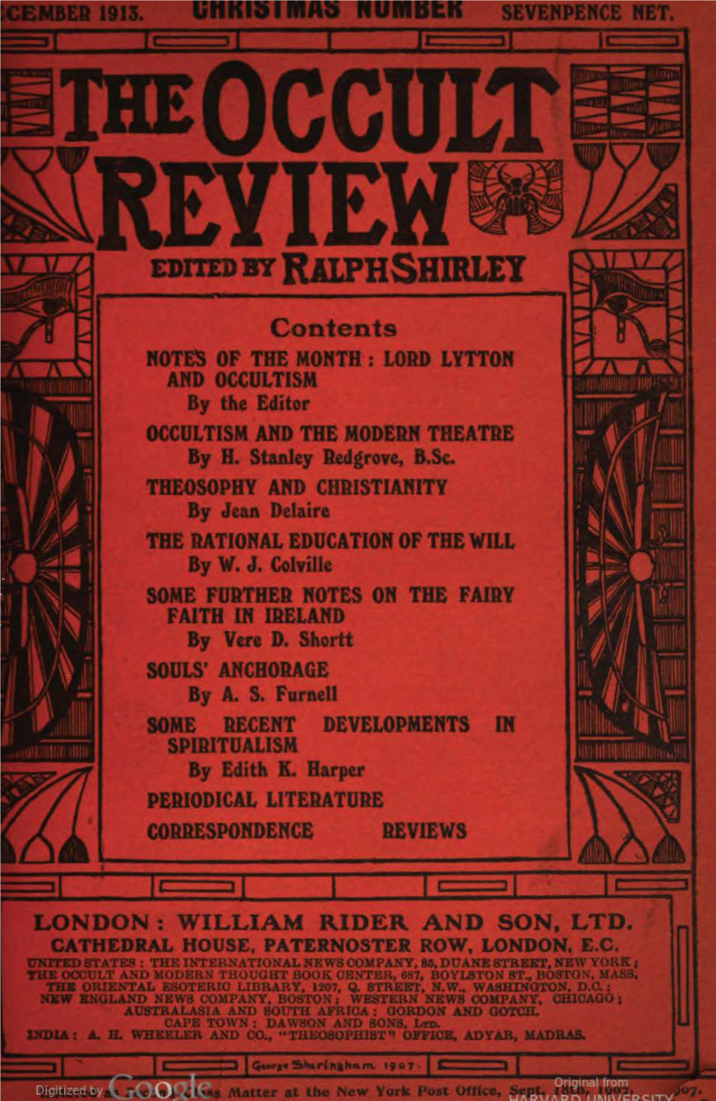 Occult Review V18 N6 Dec 1912