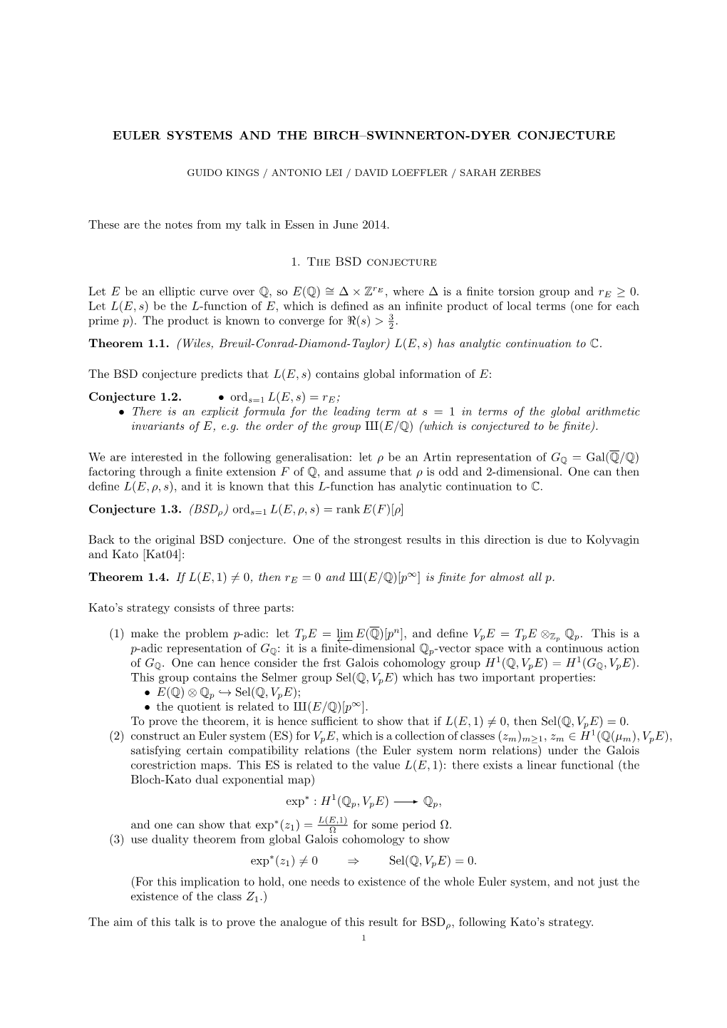 Euler Systems and the Birch–Swinnerton-Dyer Conjecture