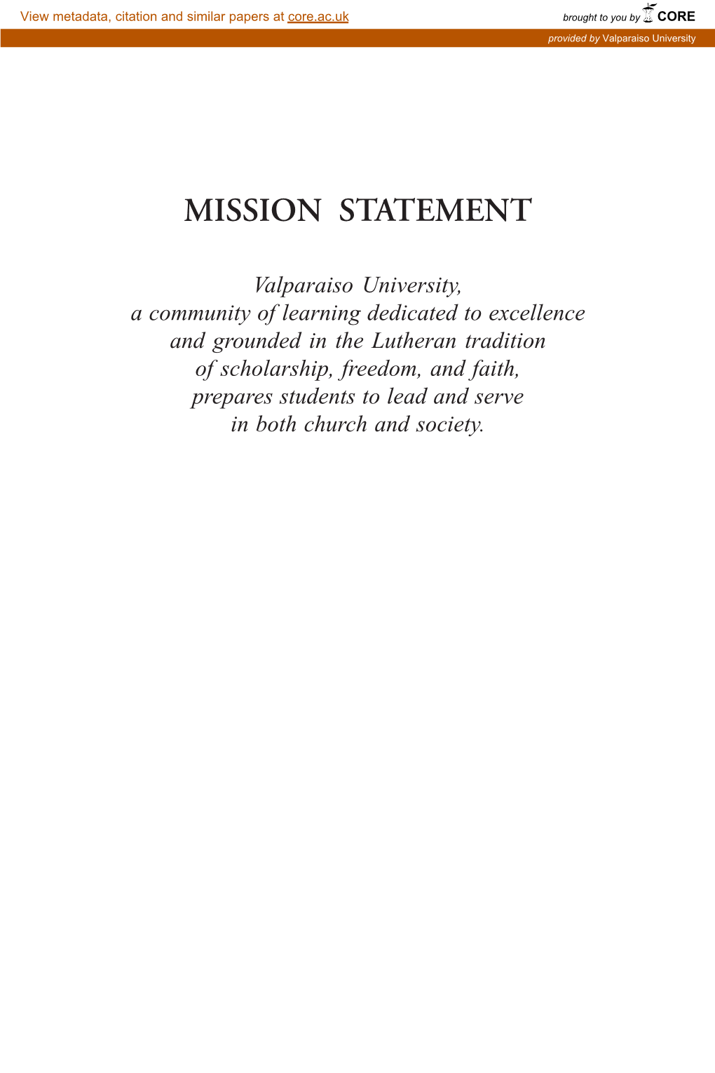 Mission Statement