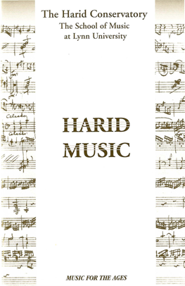 1999-2000 the Harid Philharmonia of Lynn University