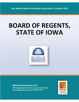 Des Moines Metro Area Needs Assessment | October 2015