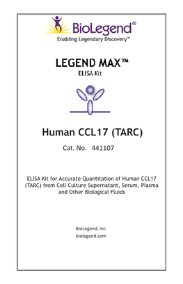 Human CCL17 (TARC) Cat