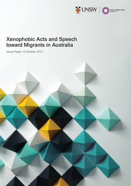 Xenophobic Acts and Speech Toward Migrants in Australia