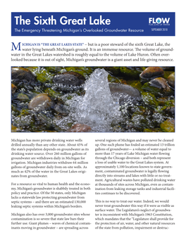 Fall 2018 Report on Groundwater Contamination